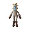 Cute Horror Girl Zombie Plush Toy Standing Doll With Open Mouth Bread Design Soft Stuffed Pillow Gift For Kids