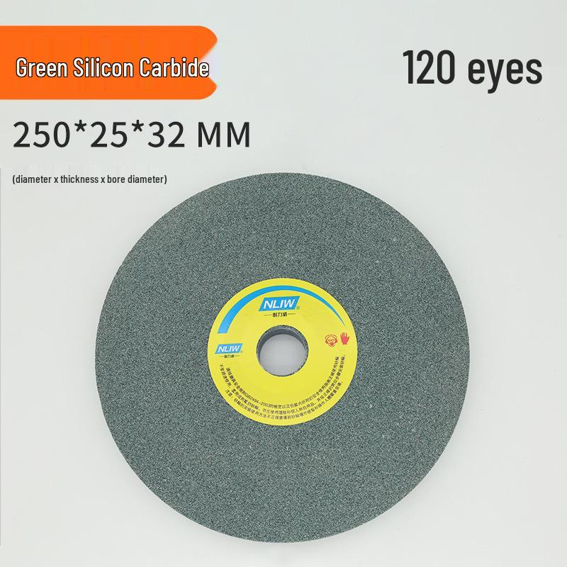 Tabletop Knife Sharpener with Corundum Grinding Wheel (150/200/250), Brown/White, Bench Grinder Disc