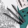 Jin Wannian Dual-Tip Black Drawing Marker for Architectural Design