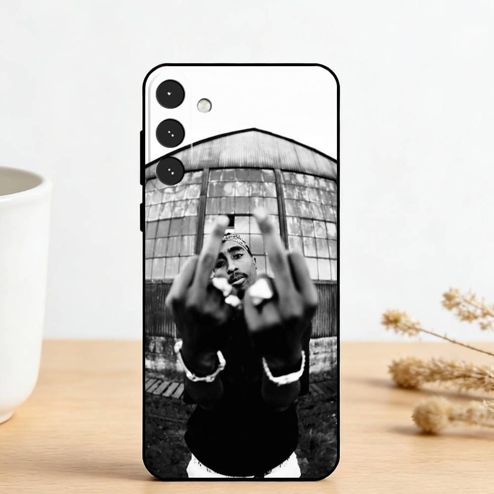 2Pac T-Tupac Shakur Rap Rapper Handyhülle Für Samsung Galaxy A73,A72,A71,A70,A53,A52,A51,Andere Weiche Schwarze Hülle