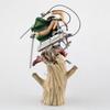 Beautiful Attack On Titan Levi Ackerman Figure Tree Trunk Standing Battle Version Collectible Statue With 3d Maneuver Gear For Anime Fans