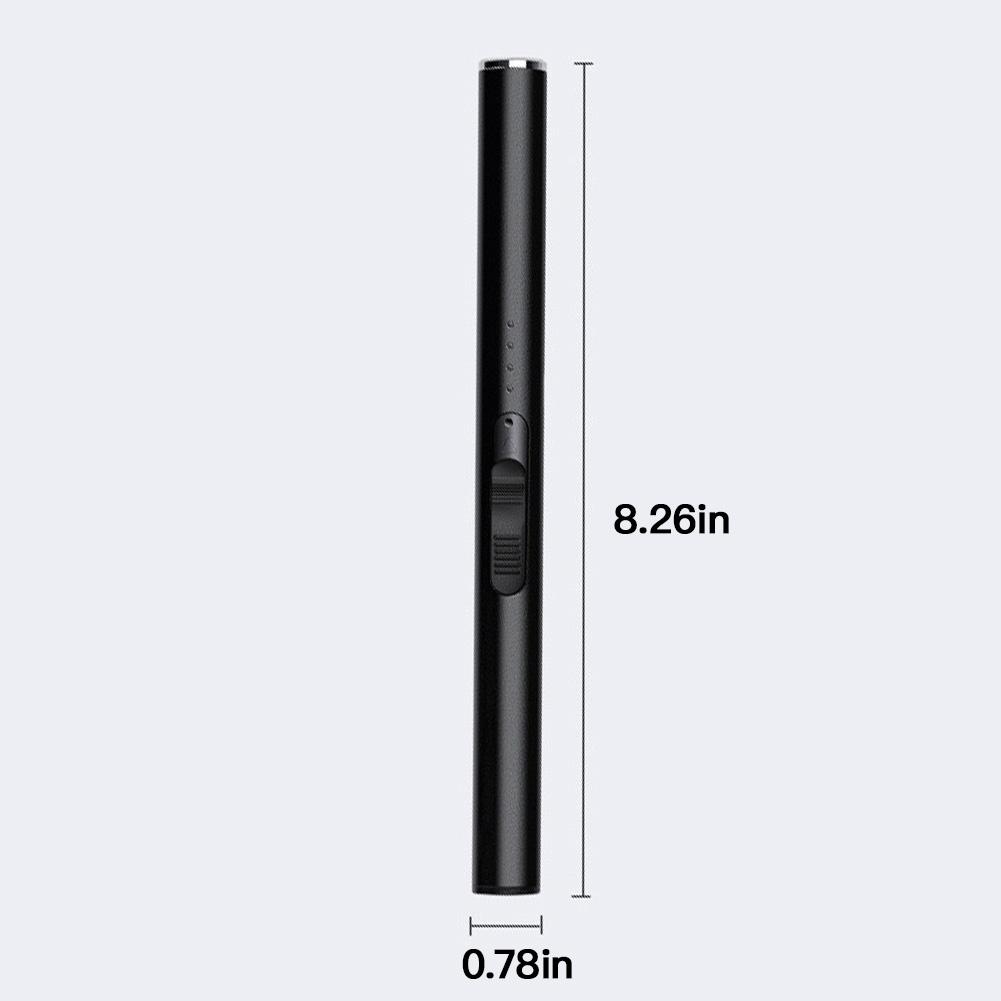 1Pc USB Electric Rechargeable Long Kitchen Lighter for Stovetop Windproof LED Plasma Arc Flameless Candle Unusual Lighter Gift