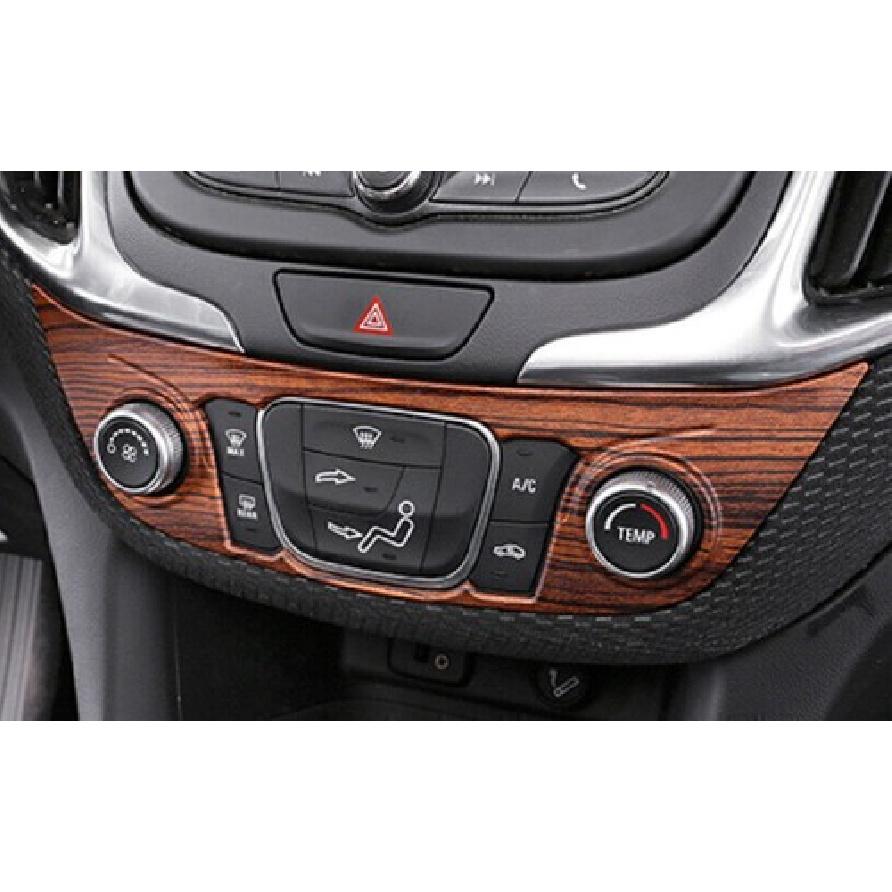 For Chevy Equinox 2018-2024 Peach Wood Grain Center Console AC Switch Panel Trim