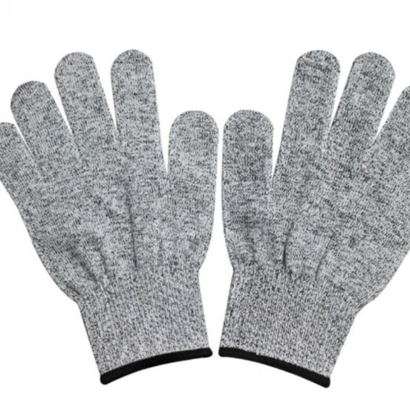 

1Pair Safety Anti Cut Glove Multi-Purpose Industry Kitchen Gardening Anti-Scratch Anti-cut Glass Cutting Tool Safety Work Gloves серый