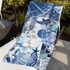 Marine life Blue hues Towel For Swim Yoga Gym Quick Drying Soft and skin-friendly Beach Towels All-Season