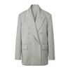 Drae Wide Lapel Double Jacket_Gray