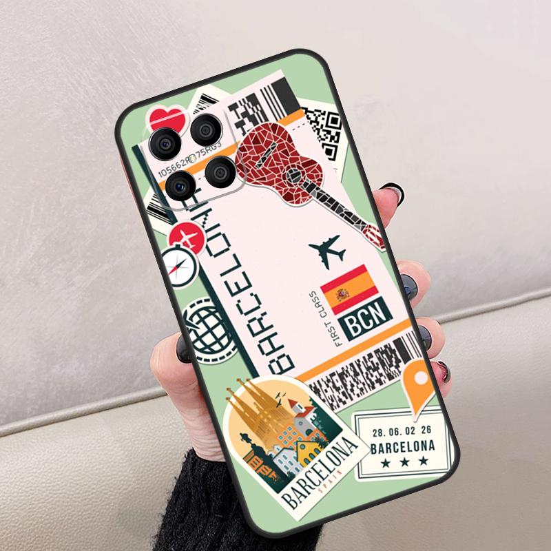 New York TOKYO Traveltickets For Honor Magic 8 Pro 6 7 Lite Case For Honor Win RT 400 200 50 70 90 X8c X8b X9a X9b X9c X9d