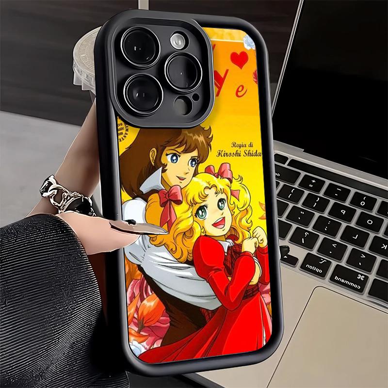 Phone Case for iPhone 17 Air 16E 15 16 Pro Max Candy 90s Cartoon Cover 14 Plus 13 12 Mini Soft Shell Silicone Fundas