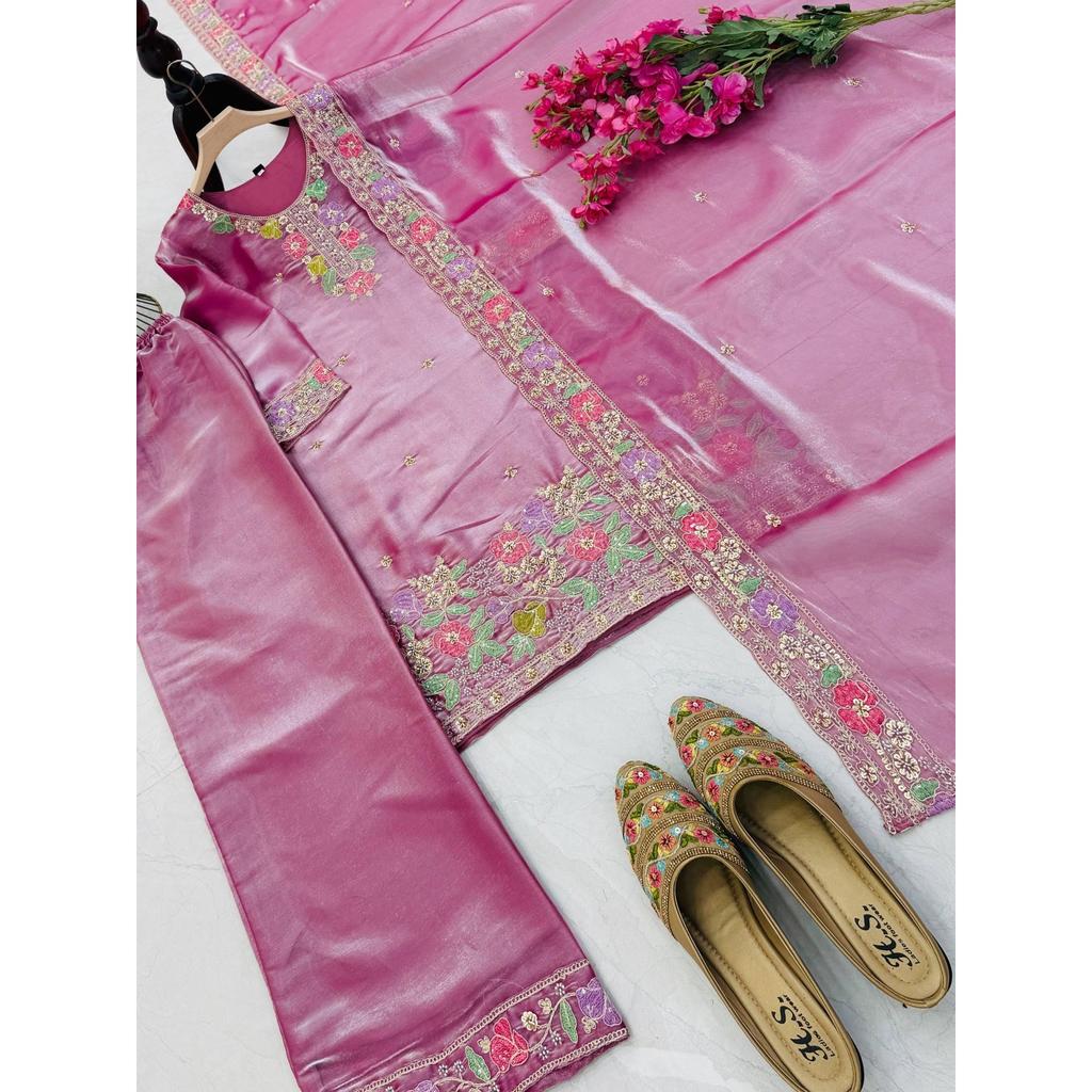 Beautiful Pakisatni Ethnic Salwar Kameez Indian Bollywood Designer Palazzo Suit