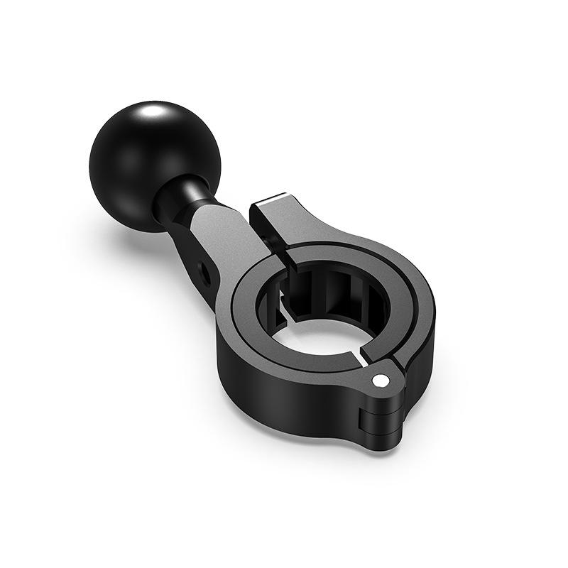 Motorcycle Bicycle Handlebar Ram Mount Support Camera Base with 1 Inch 25mm Ball Head for 0.87"~1.26" Diameter Round Railing