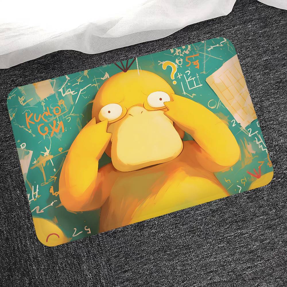 Cartoon P-Psyduck Room Mats Washable Non-Slip Living Room Sofa Chairs Area Mat Kitchen Alfombra
