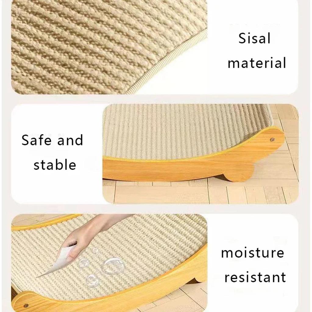 Sisal Cat Scratching Bed Scratching Cat Sisal Pad Board Reusable Sisal Scratching Bed Pad Furniture Protector for Pets Small