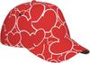 Valentine's Day Red White Heart Pattern Womens Baseball Caps Cute Trucker Hat Baseball Hats for Men Womens Hats