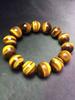 18mm Naturlig Gul Tigerøye Armbånd Smykker For Kvinner Mann Gave Velstand Krystall Runde Perler Brasil Stein Reiki Edelsten Aaaaa
