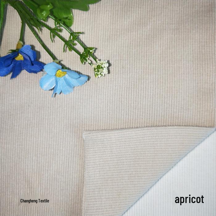 All-Cotton Knitted 2x2 Rib Fabric for Sweatshirt Neckline, Cuffs, and Hem