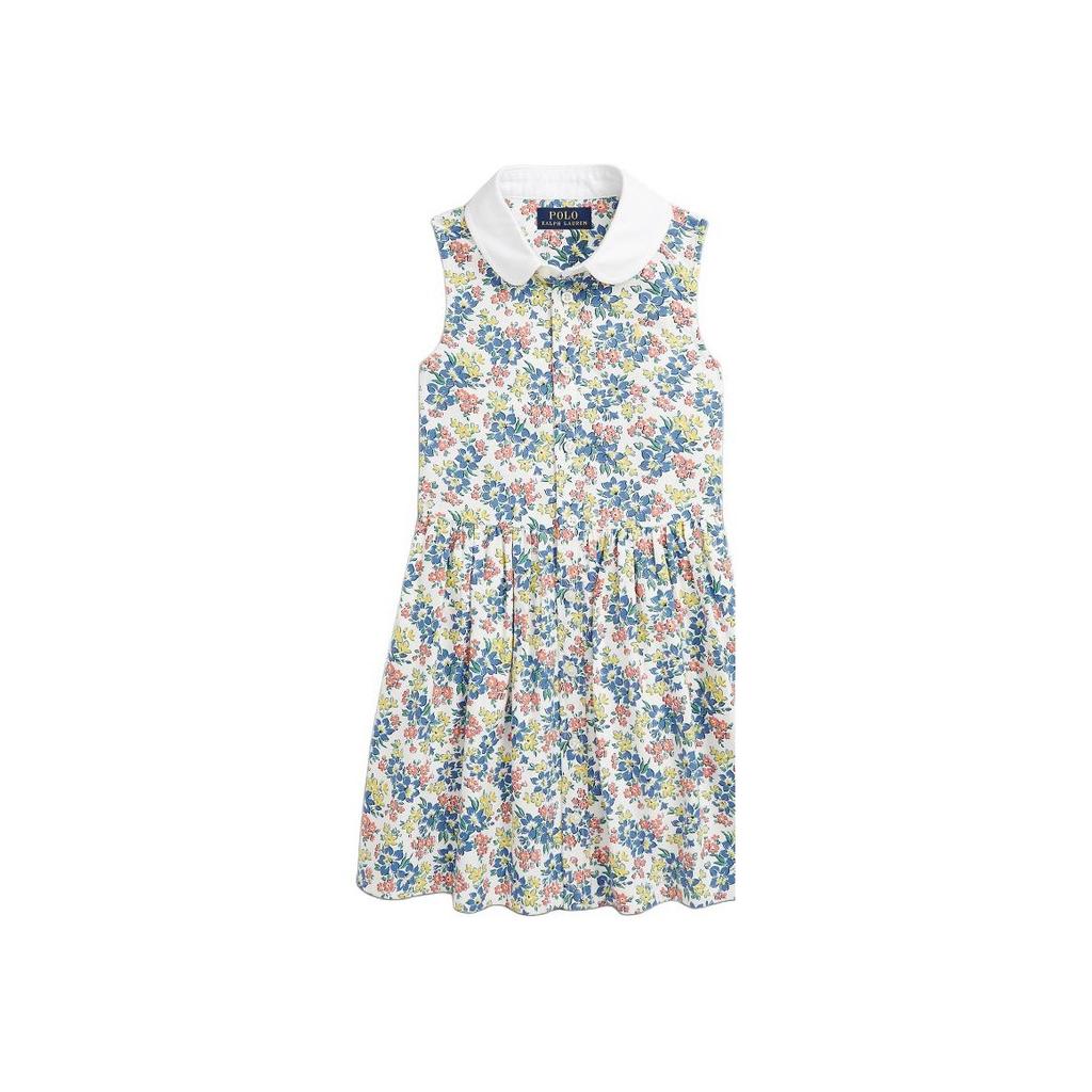 Polo Ralph Lauren Floral Print Sleeveless Buttoned Midi Dress Kids Dresses Multicolor CWPODRSR3D20829-999