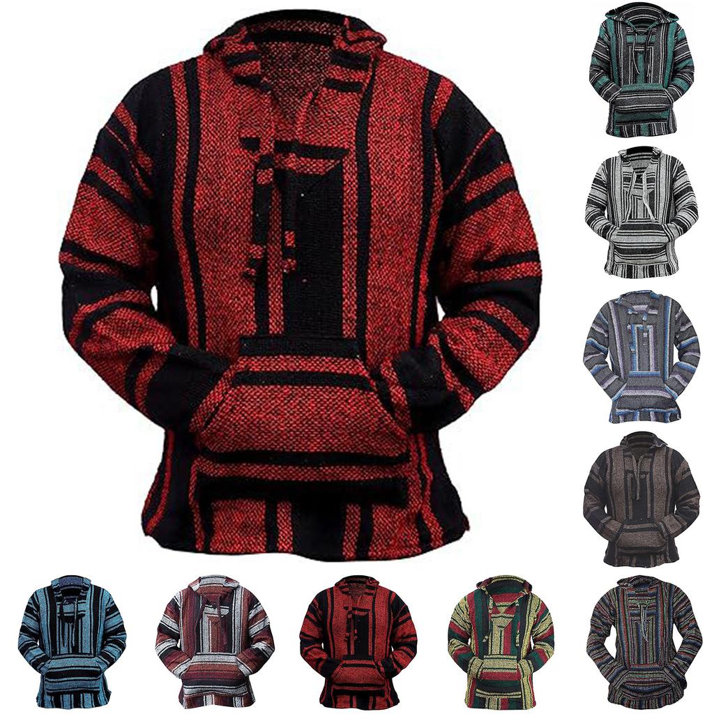 Men's  Tribal Style  Comfort  Hooded Hood  Long Sleeves  Hoodie