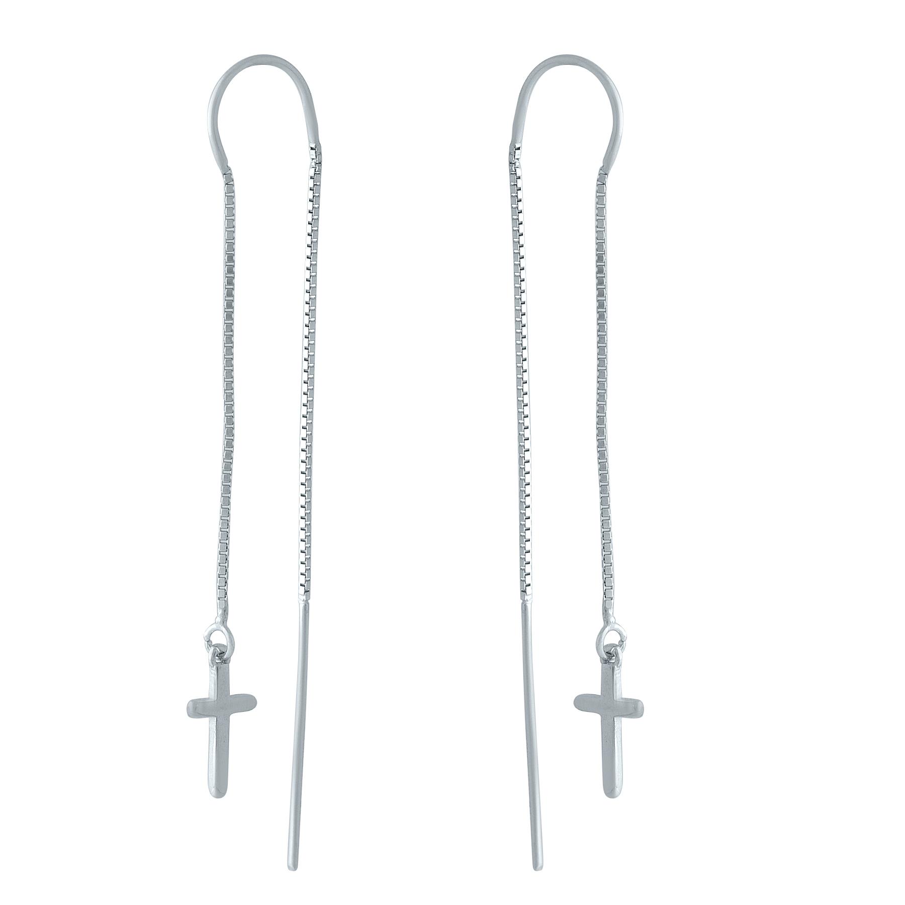 

Срібні сережки-підвіски (1978238)