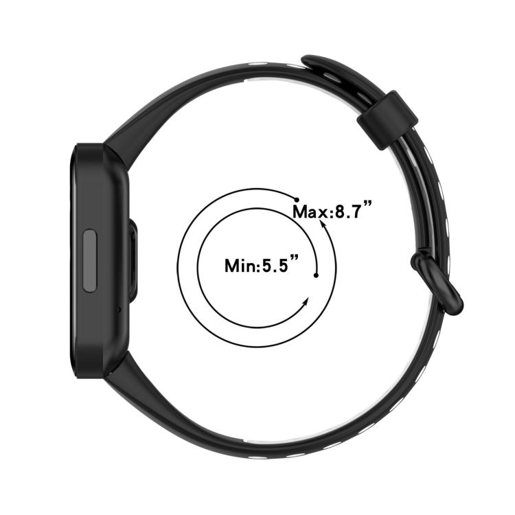 For Xiaomi Redmi Watch 2 Lite Two-Color Mixed Silicone Watch Band