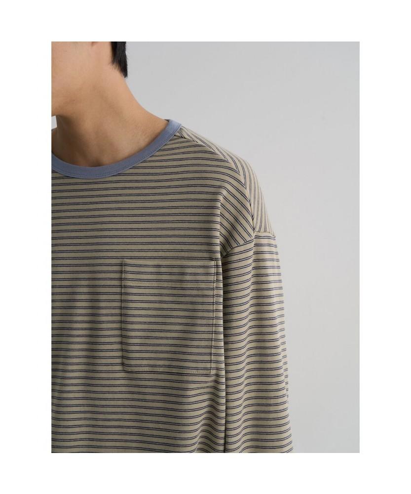 8SECONDS Striped T-Shirt Khaki