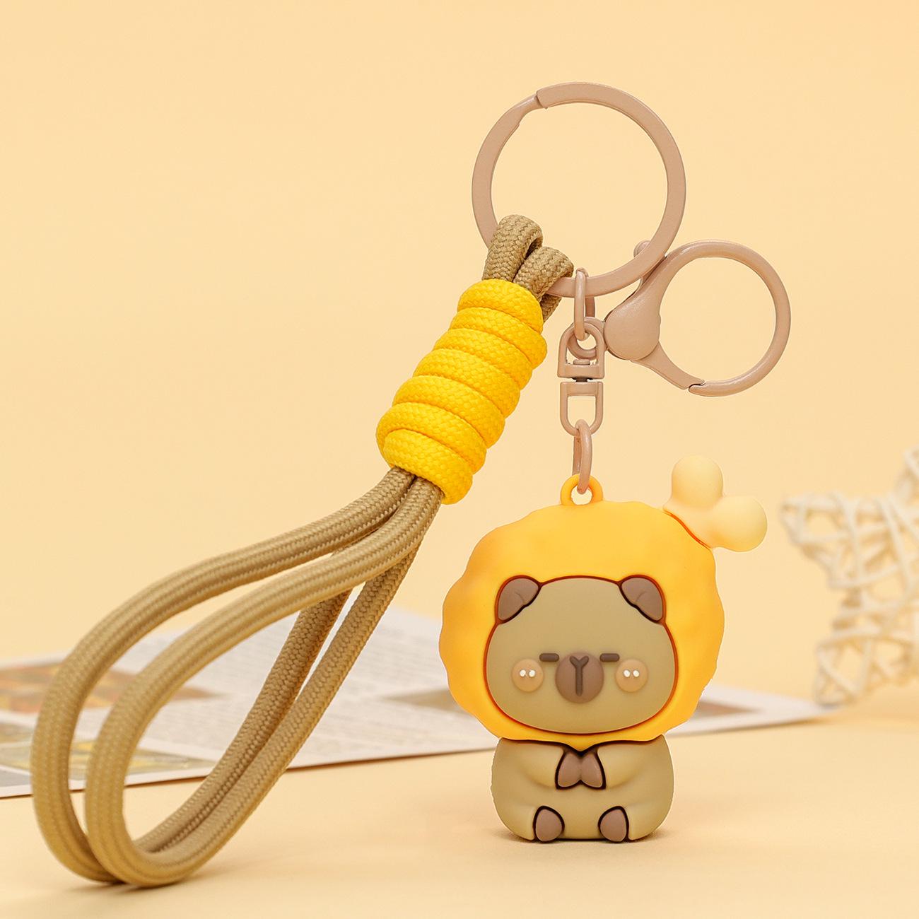 

3D Брелок-капибара, мультяшная еда - Милый и изысканный кулон для пар Individually Packaged