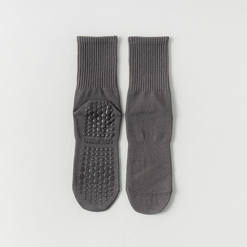 Yoga Socks, Women's Cotton Socks, Summer Mid-calf Fitness Dance Professional Pilates, Anti-slip Sports Boneless Floor Socks