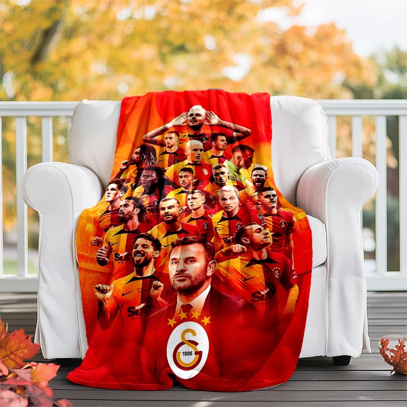 1 Stück GS-Themen-Decke - Digitaldruck, Polyester, Gemütlich für alle Jahreszeiten, Perfekt für draußen und Reisen