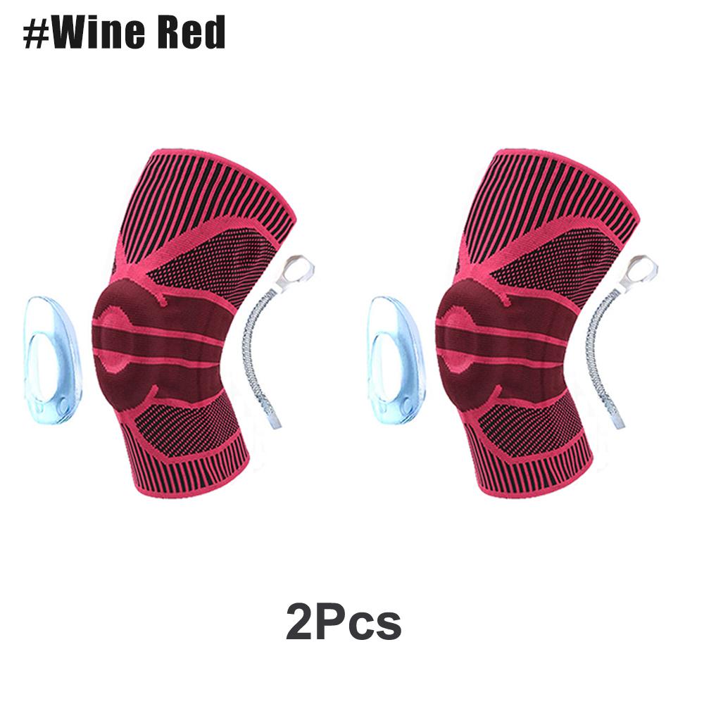 Ginocchiera Compressione con Supporto a Molla in Gel di Silicone per Menisco Strappato Artrite Corsa Stabilizzatore Rotula Uomo