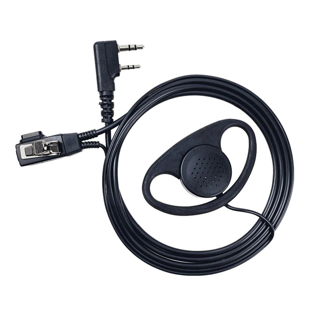 1 Stück K-Stecker 2-Pin D-Typ Ohrhörer-Mikrofon PTT-Funktion Ohrbügel Funkzubehör für Puxing TYT Radio