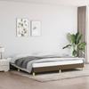 Vidaxl Bed Frame Without Mattress, Dark Brown, 200X200 Cm, Fabric
