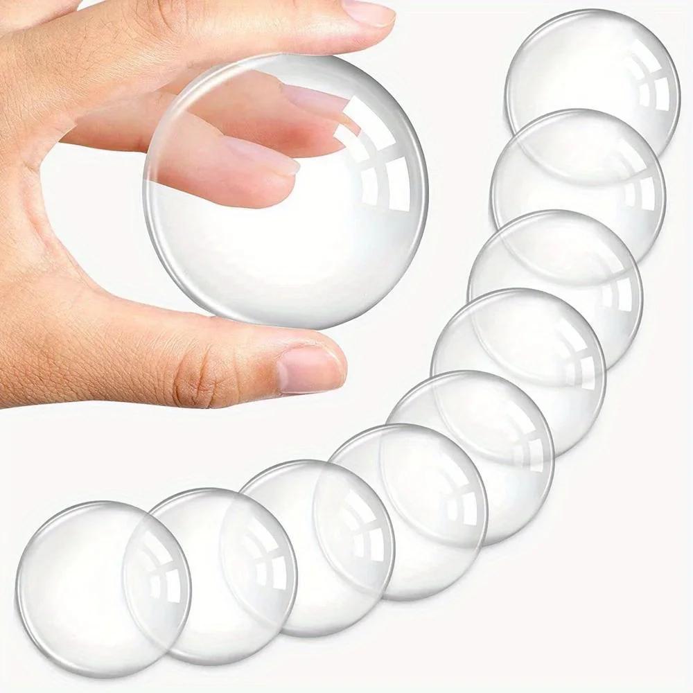 6 Pezzi Bumper Autoadesivo per Maniglia Porta Protezione Murale in Silicone Trasparente Antiurto Lavabile Riutilizzabile Tappo Rotondo per Porta