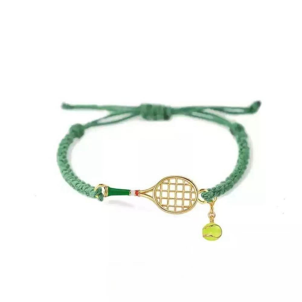 Lightweight Sporty Necklace Handwoven Couple Hand Chain Fashion Tennis Racket Bracelet Unisex