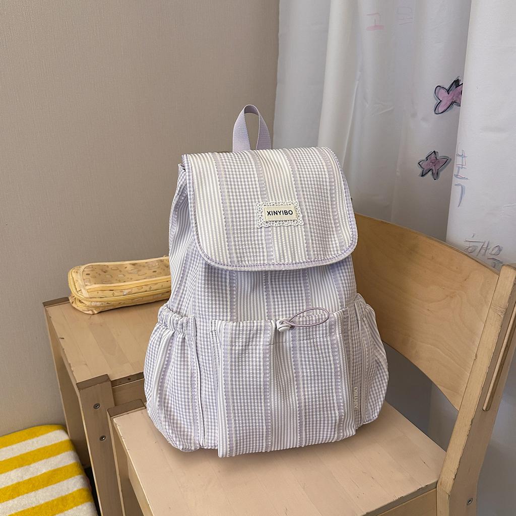 Schoolbag1011 Korean version backpack women's leisure versatile campus high value large beginner commuting outdoor travel small schoolbag