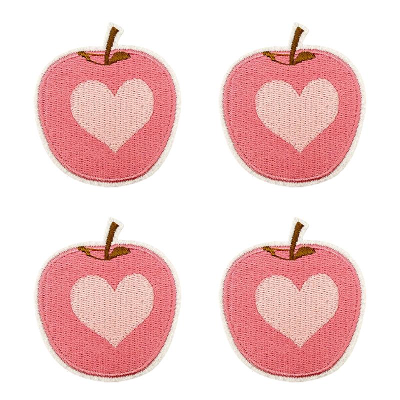 10pcs /Lots Trendy Pattern Letter Slogans Embroidery Patch Diy Pink Cartoon Couple Patch Iron On Patches Sew Stickers Badge Decor 