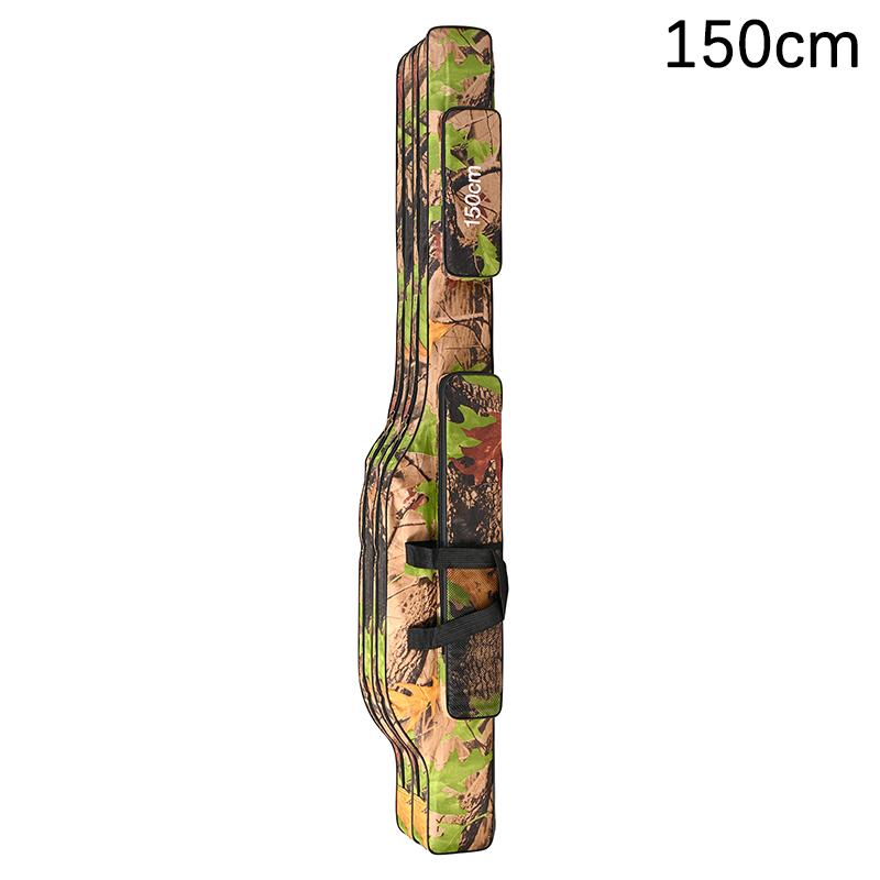 1.3M/1.5M 2-Layer Foldable Large Belly Sea Fishing Bag Double Shoulder Fishing Rod Bag Outdoor Storage Tool Kit For Fishing
