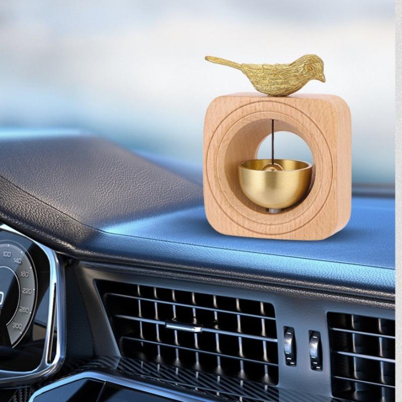 Dopamine Wind Chime Door Bell Solid Beech Wood Brass Magnetic Car Hanging Minimalist Home Decor Great Gift Idea Premium Material
