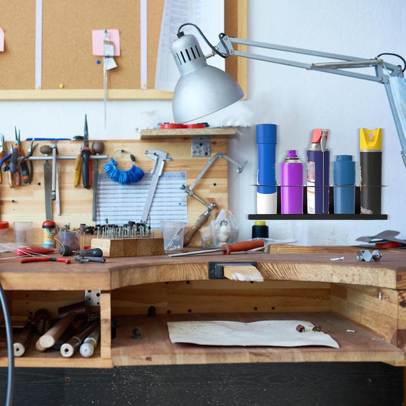 

Spray Can Organizer Tool Organizer Steel Shelf Storage Rack For Paint Bottle Can Organization Aerosol Can Holder for Garage Shop CN