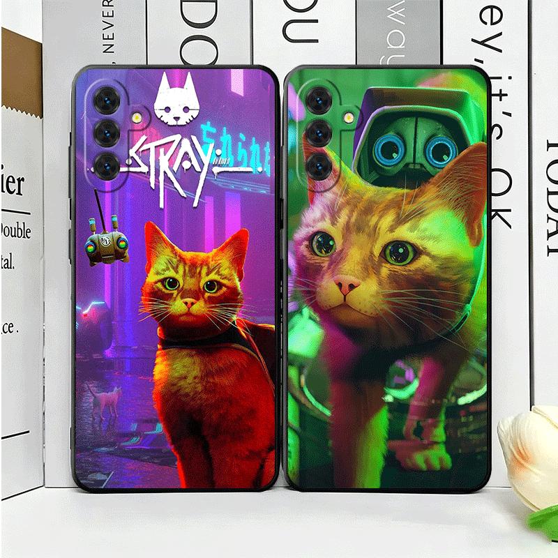 Stray Cat Game B-12 Soft Phone Case for Samsung A17 A37 A57 A16 A26 A36 A56 A15 A25 A35 A55 A14 A24 A34 A54 A13 A23 A33 A53 A52