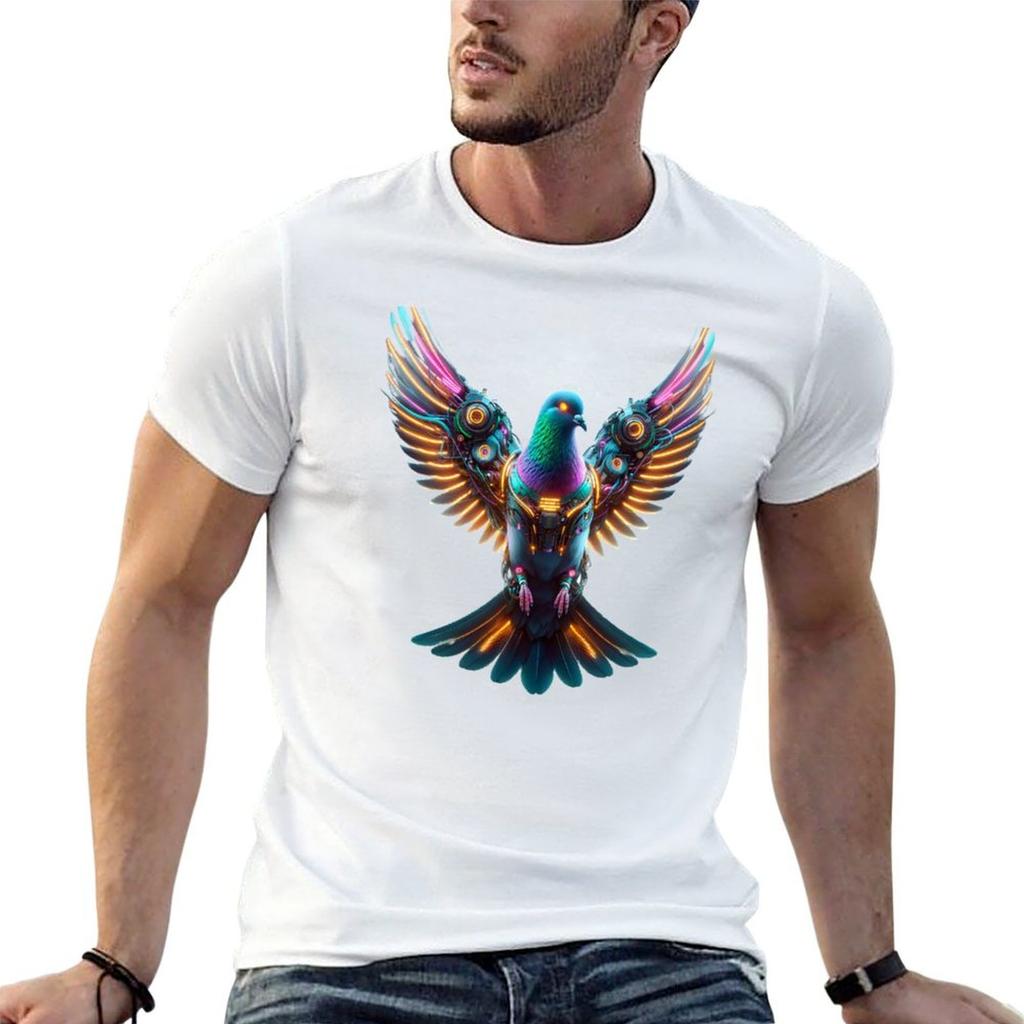 Urban Aviator - Cyber Pigeon T-Shirt funny t shirts cotton cotton tshirt 100% man t shirts high