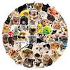 1050 100 Stück Cartoon Lustige Katze Meme Aufkleber Niedliches Tier Kätzchen Ausdruck Aufkleber Wasserflasche Laptop Handy Aufkleber Dekoration