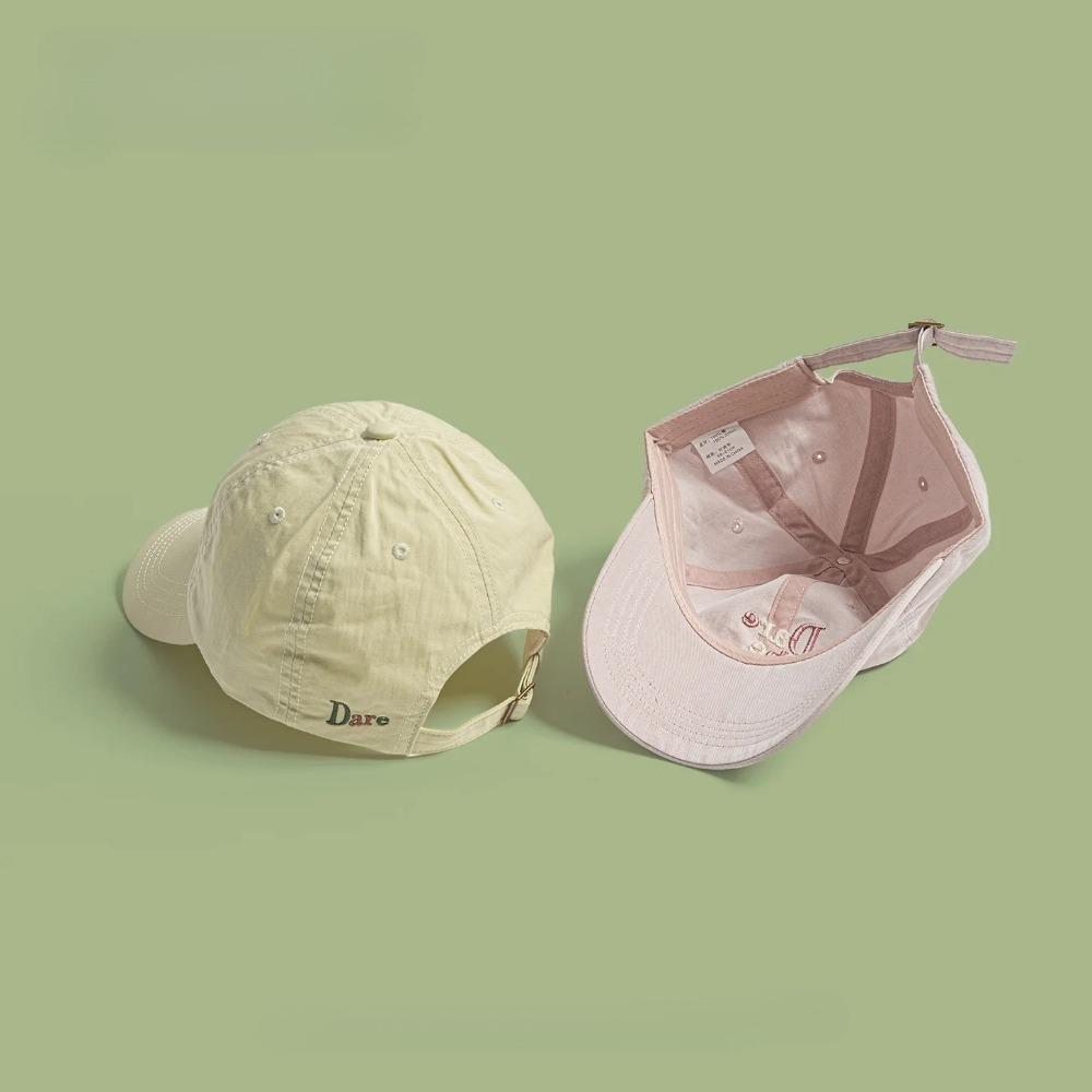 Spring Summer Thin Baseball Cap, Breathable Casual Fashion Embroidery Style for Sports Cycling Running Outdoor, Adjustable Hat