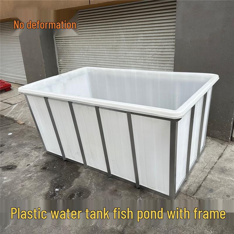 Jundingying 1400L Portable Water Tank with Steel Frame