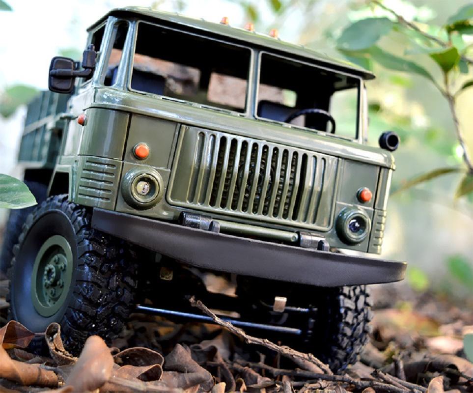 Wpl B-24 Remote Control Military Truck Diy Off-Road 4Wd Rc Car 4 Wheel Drive Climbing B24 Gaz-66 Vehicle For Birthday Gift Toy