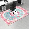 Office Rug Hello Kitty, Strawberry Shortcake Anti-Slip Rug, Machine Washable for Living Room, Bedroom, Office, Multiple Sizes, Bedroom Mat, Decorative