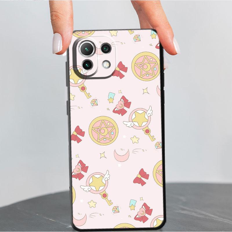 Pouzdro na telefon Xiaomi Mi 9T 10T 11T 12X 11 Lite 9 SE 10 5G A2 Lite 12 Note 10 Pro 10S silikonový kryt Cute Magic Wand Moon Funda