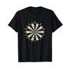 Darts Bullseye Dartboard Arrow Games Target Dart Player T Shirt Vintage Washed Unisex Slightly Stretched Versatile Fashion