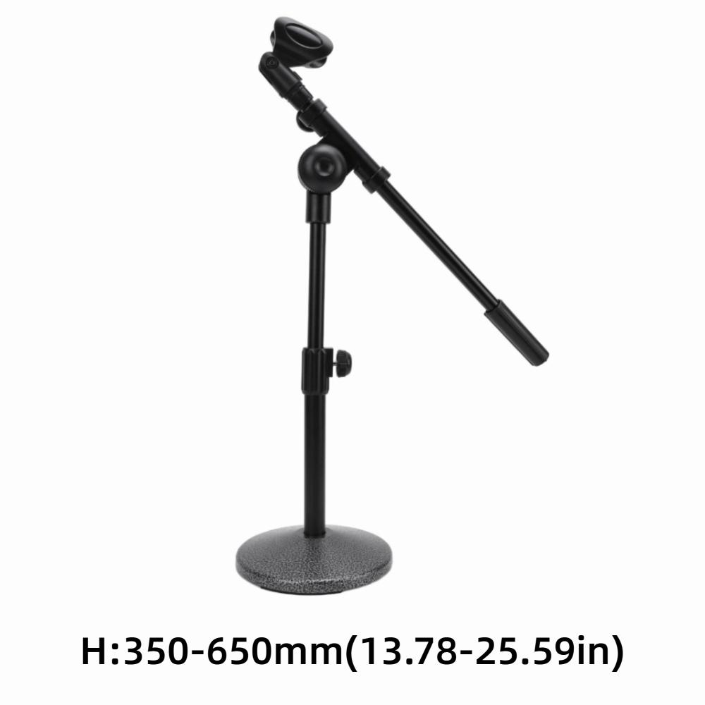 Adjustable Height Angle Desk Microphone Stand Podcast Recording Mic Stand for Live Performance