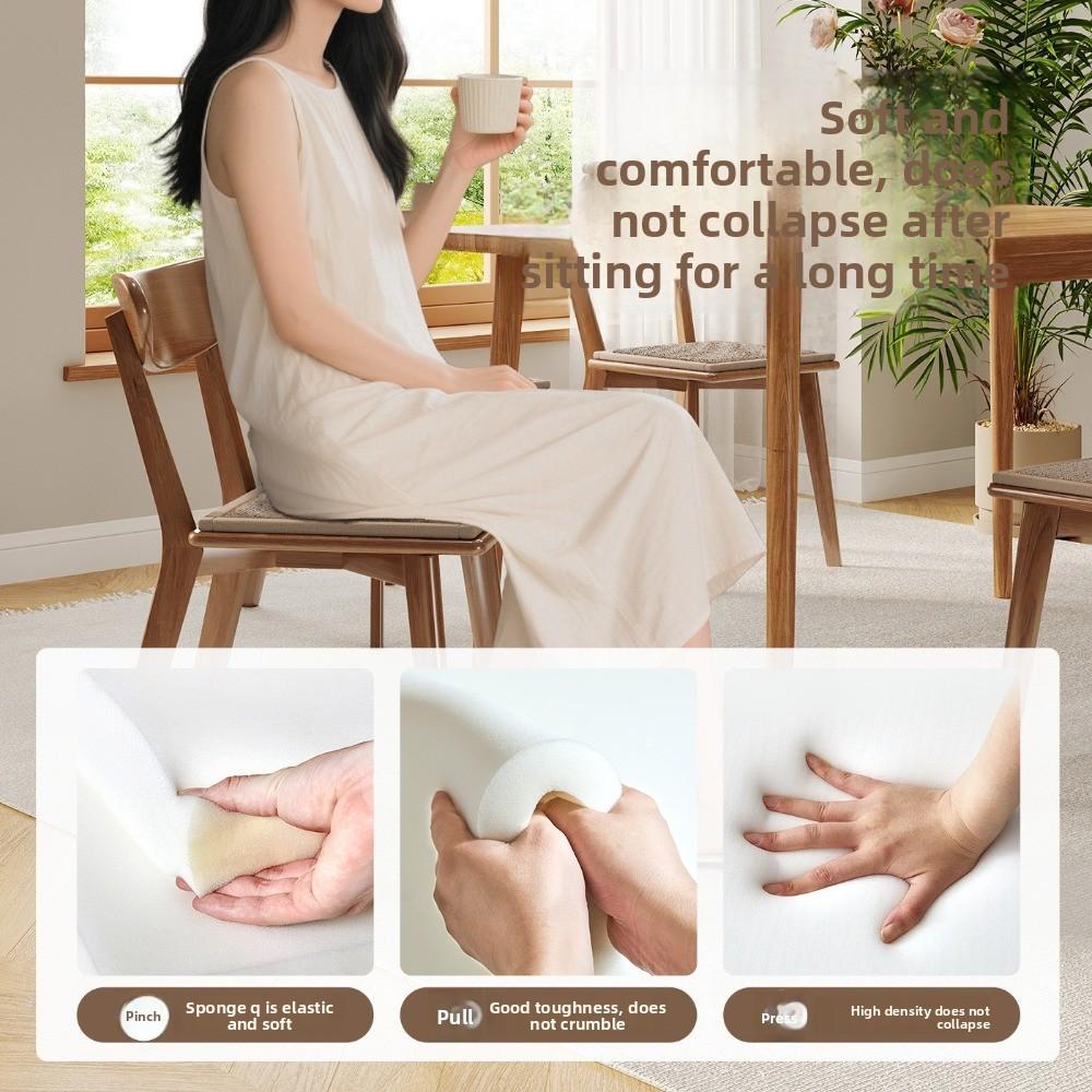 Non-Slip Dining Chair Cushion Thickened Chair Pad Ergonomic Stool Cushion  All-Season