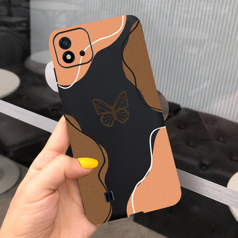 Lovely Pattern Phone Case For Realme C11 2021 C 11 2020 RMX2185 Macaroon Silicone Soft Cases Cover For Realme C11 (2021) RMX3231