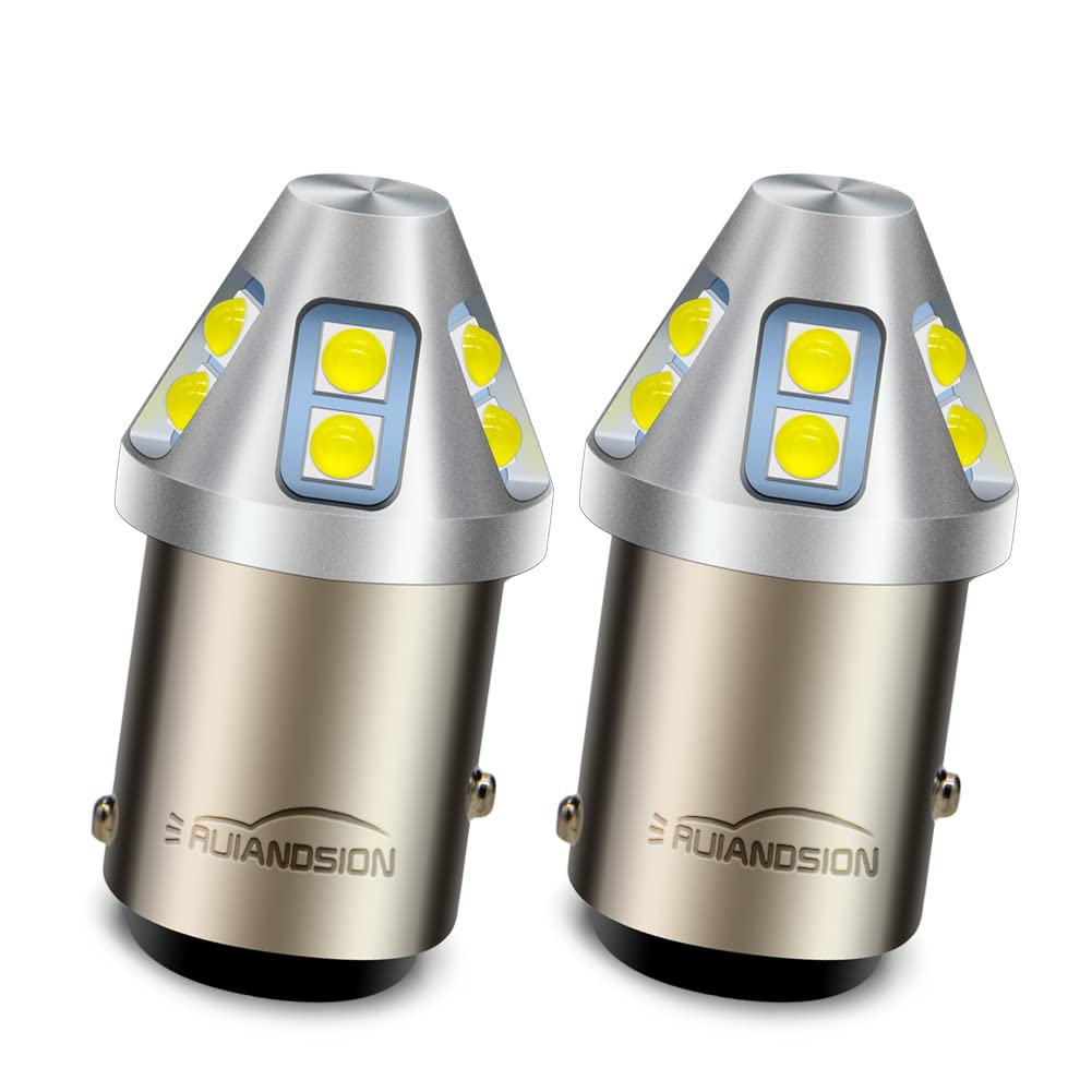 

Ruiandsion 2pcs 1157 LED Bulb 6V 12V 24V White 2357 1157 BAY15D білий